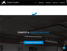 Tablet Screenshot of estudiocavallero.com